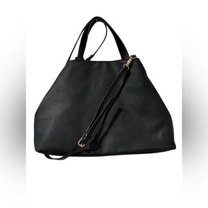 Lulu's BRAND NEW Black Cross Body Tote Bag